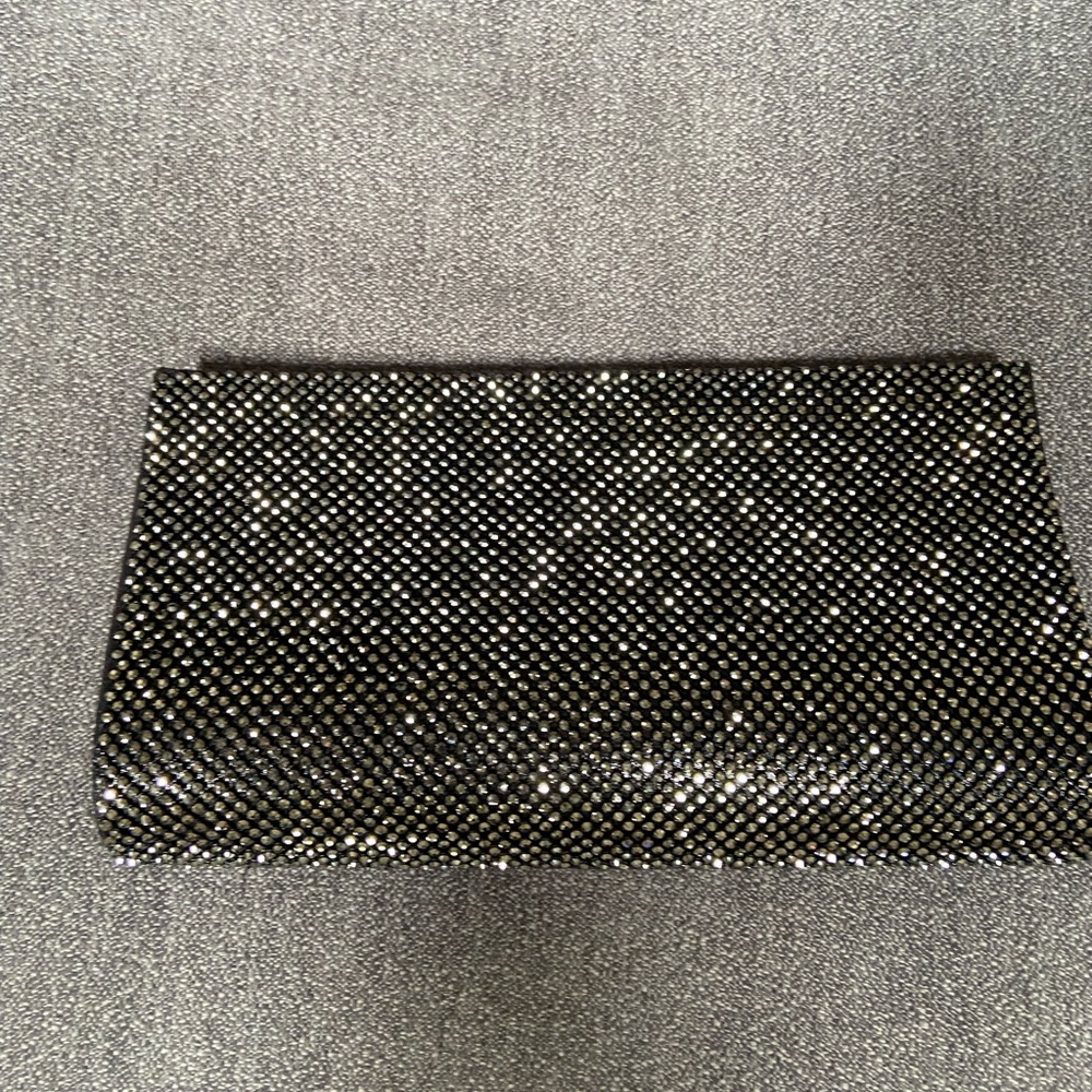 Elegant Black and Silver Clutch